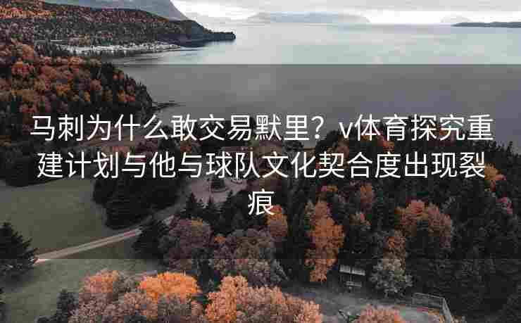 马刺为什么敢交易默里？v体育探究重建计划与他与球队文化契合度出现裂痕