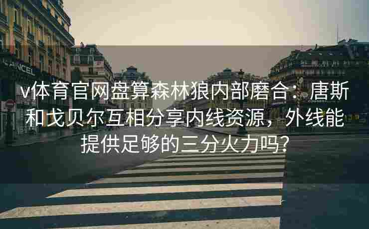 v体育官网盘算森林狼内部磨合：唐斯和戈贝尔互相分享内线资源，外线能提供足够的三分火力吗？